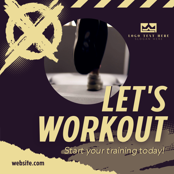 Start Gym Training Instagram Post Design