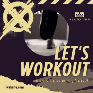 Start Gym Training Instagram post Image Preview