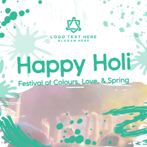 Holi Celebration Instagram post Image Preview