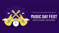 Music Day Fest Facebook Event Cover Design