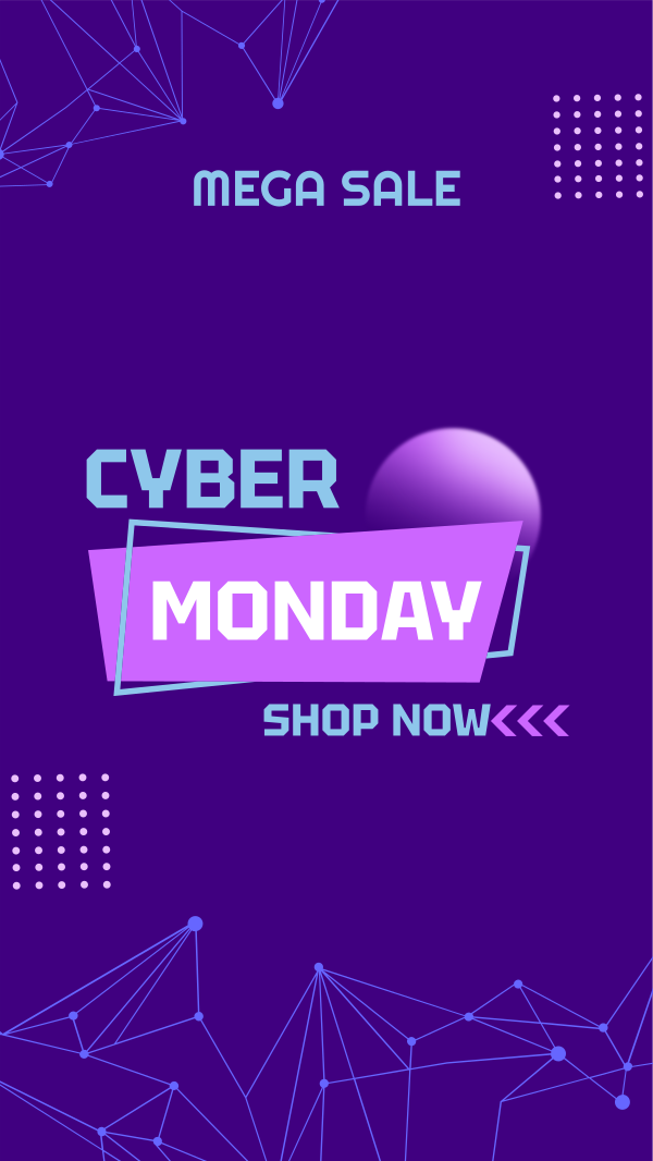 Tech Cyber Monday Sale Instagram Story Design Image Preview