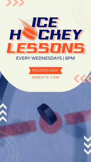 Ice Hockey Lessons Facebook story Image Preview