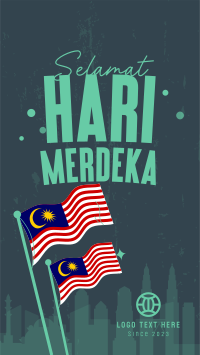 Hari Merdeka Malaysia TikTok video Image Preview