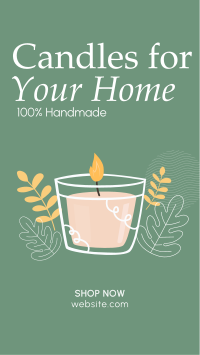 Home Candle Facebook Story Design