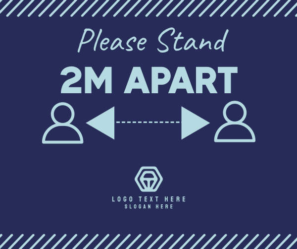Please Stand Apart Facebook Post Design Image Preview
