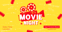 Movie Night Tickets Facebook Ad Design