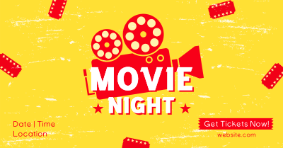 Movie Night Tickets Facebook ad Image Preview