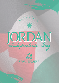 Jordan Independence Flag  Flyer Image Preview