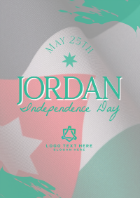 Jordan Independence Flag  Flyer Design