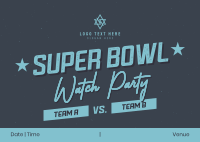 Watch Live Super Bowl Postcard Image Preview