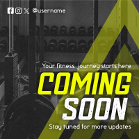 Coming Soon Fitness Gym Teaser Instagram Post Preview