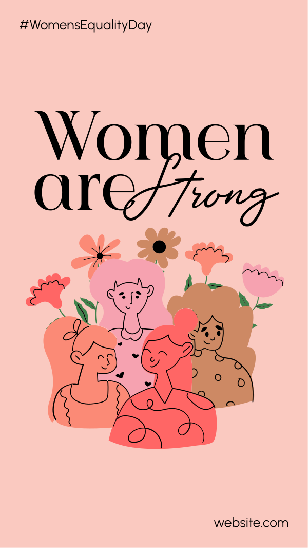 Strong Girls Appreciation Instagram Story Design