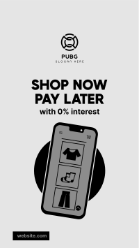 Shop and Pay Later Instagram story Image Preview