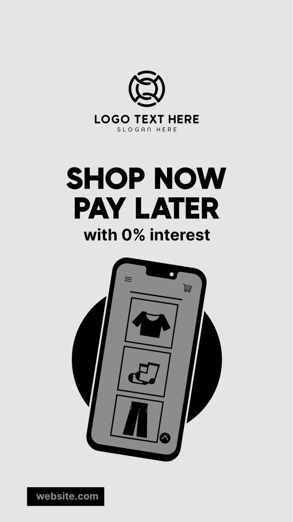 Shop and Pay Later Instagram Story Design Image Preview