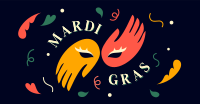 Mardi Gras Carnival Facebook Ad Design