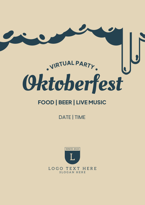 Virtual Oktoberfest Flyer Design Image Preview