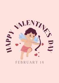 Cupid Valentines Poster Design