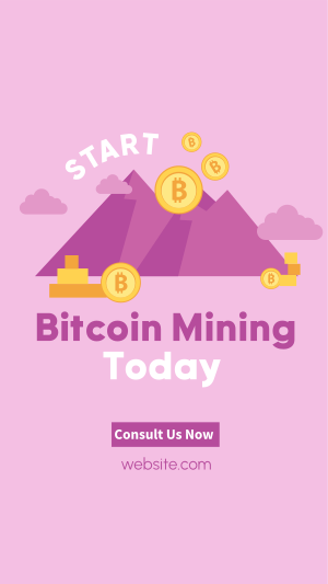 Bitcoin Mountain Instagram story Image Preview