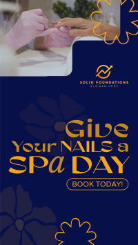 Nail Spa Day Facebook story Image Preview