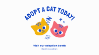Adopt A Cat Today Facebook Event Cover Design
