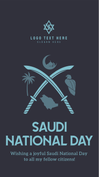 Saudi Day Symbols TikTok video Image Preview