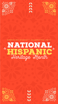 Hispanic Heritage Month Patterns Facebook Story Preview