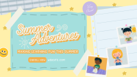 Summer Education Bulletin Animation Image Preview