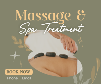 Massage and Spa Wellness Facebook Post Design