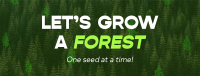 Forest Grow Tree Planting Facebook Cover Design