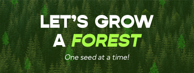 Forest Grow Tree Planting Facebook cover Image Preview