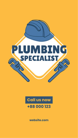 Plumbing Specialist Facebook story Image Preview