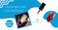 Red Valentine's Nails  Facebook Ad Design