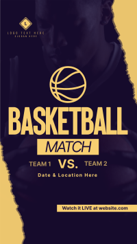 Upcoming Basketball Match TikTok Video Preview