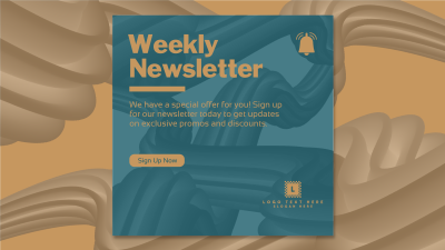 Dynamic Weekly Newsletter Facebook event cover Image Preview