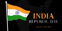Indian Flag Raise Twitter Post Design