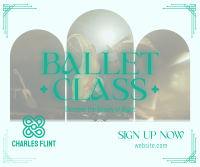 Sophisticated Ballet Lessons Facebook Post Design