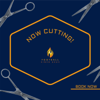 Haircut Scissors Instagram Post Design