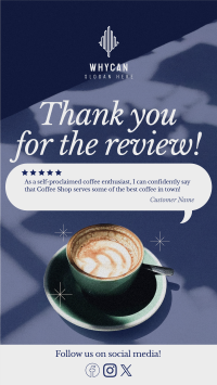 Minimalist Coffee Shop Review Video Image Preview