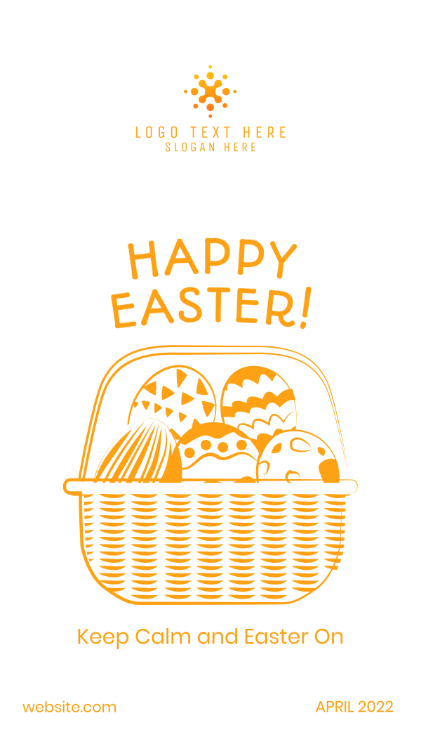 Easter Basket Facebook Story Design Image Preview