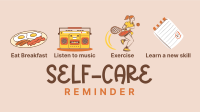 Self-Care Tips Facebook Event Cover Design