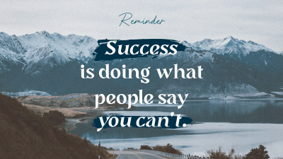 Success Motivational Quote Facebook event cover Image Preview