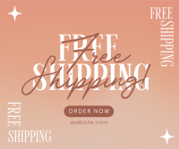 Dainty and Simple Shipping Facebook Post Design