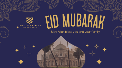 Starry Eid Al Fitr Facebook event cover Image Preview