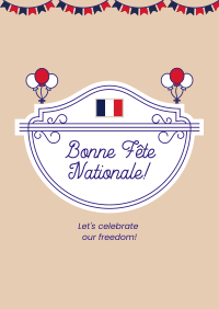 Bastille Day Badge Poster Image Preview