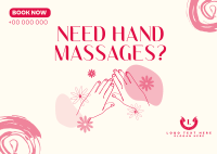 Solace Massage Postcard Design