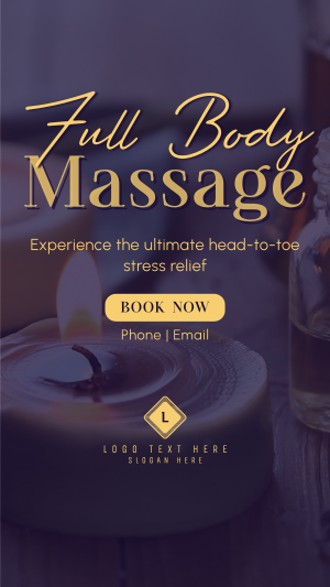 Full Body Massage Facebook story Image Preview