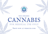 Cannabis Cures Postcard Design