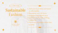 Stylish Chic Sustainable Fashion Tips Video Image Preview
