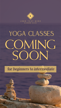 Yoga Classes Coming TikTok Video Design