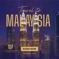 Travel to Malaysia Instagram post Image Preview
